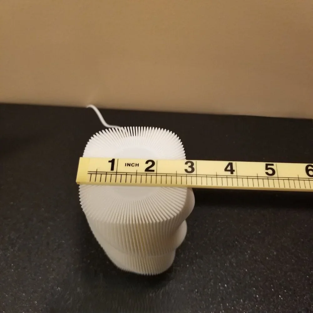 Modern 3D Printed Sculptural Table Lamp Twist Ribbed Design Contemporary Light